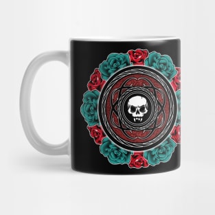 Skull and Flowers Mug